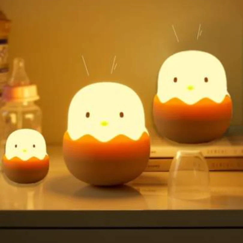 Chick Night Light for Children – Cute LED Lamp in Egg Design for the Children's Room