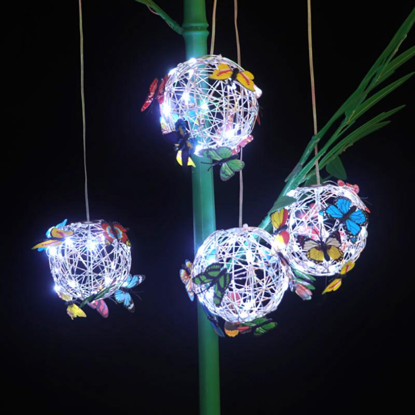 Solar Garden Light with Butterfly Design