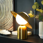 Luxury Metal Table Lamp - GoldAura