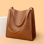 Large Leather Handbag with Royal Capacity - DailyLux
