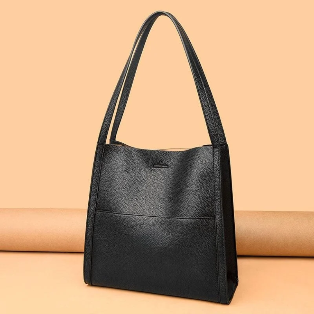 Large Leather Handbag with Royal Capacity - DailyLux