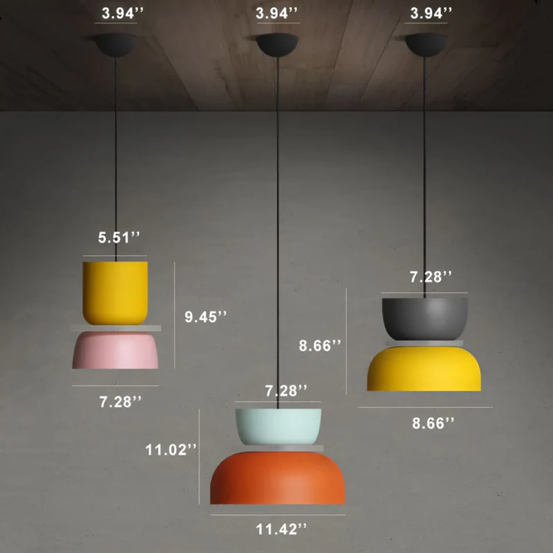 Colorful and Trendy Macaron LED Pendant Lamp - VividGlow