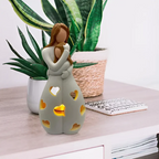 Embracing Mother and Daughter Candle Holder - EternalBond