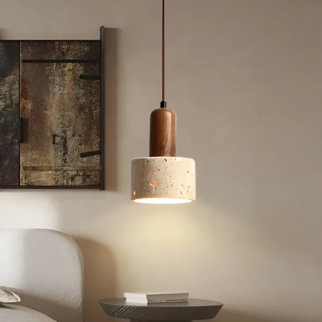 TranquilGlow - Elegant Wabi-Sabi Ceiling Lamp