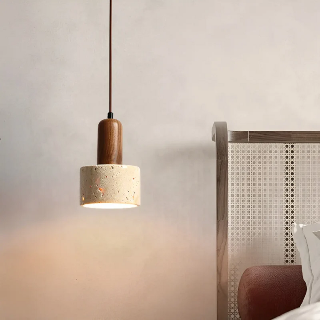 TranquilGlow - Elegant Wabi-Sabi Ceiling Lamp