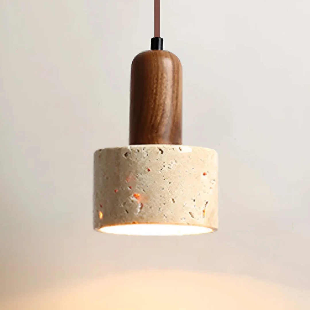 TranquilGlow - Elegant Wabi-Sabi Ceiling Lamp