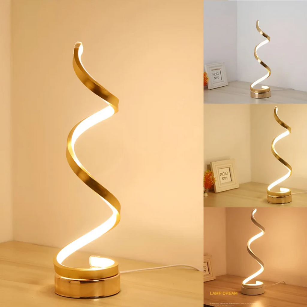 Dimmable Modern Spiral Table Lamp - LumaSpiral