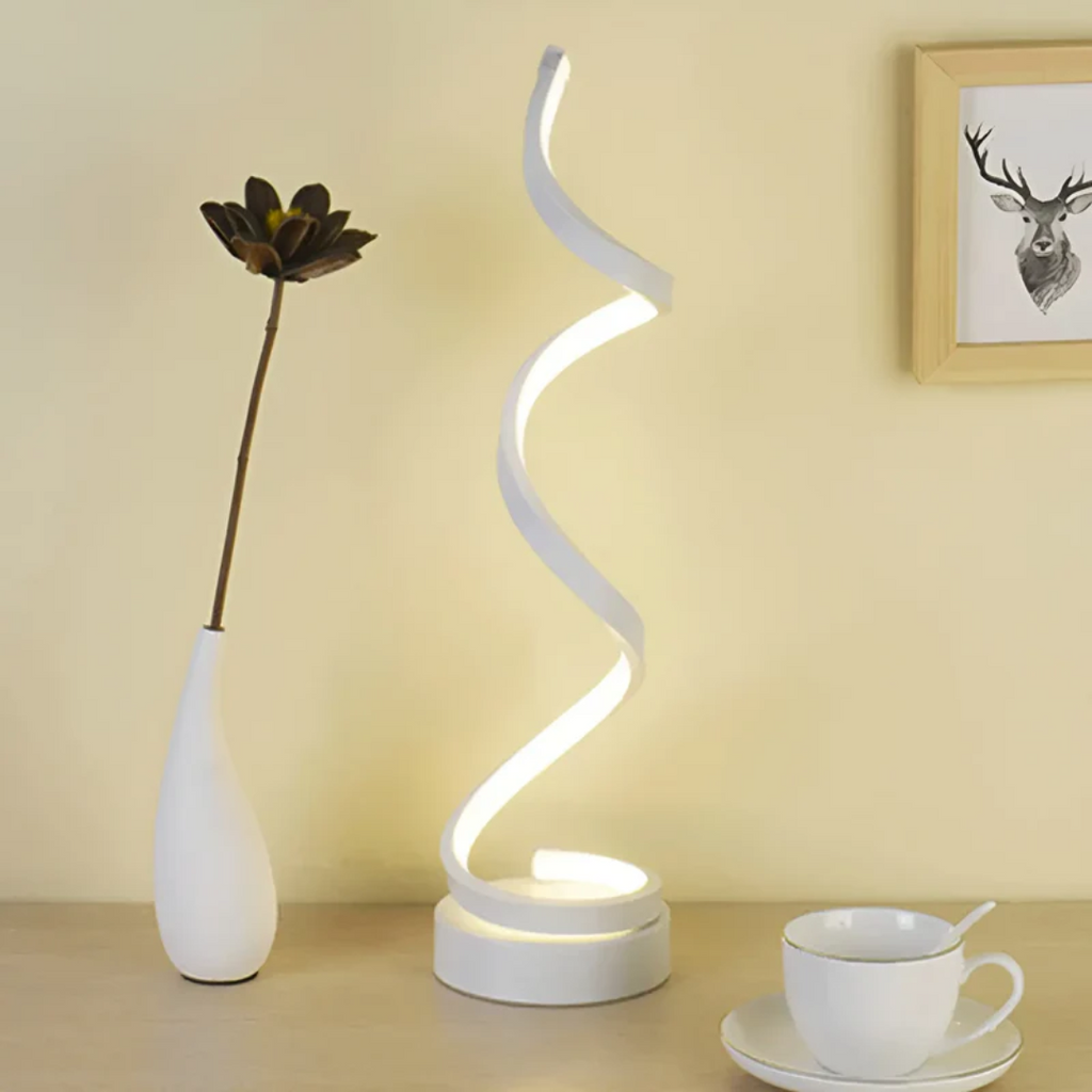 Dimmable Modern Spiral Table Lamp - LumaSpiral