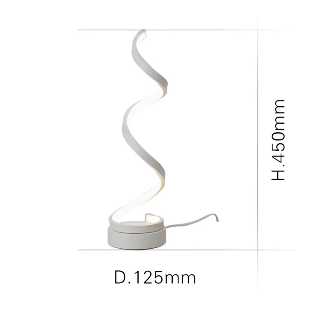 Dimmable Modern Spiral Table Lamp - LumaSpiral