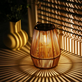 Handwoven Waterproof Solar Garden Lantern – Outdoor LED Rattan Light for Patio, Pathways & Balcony