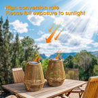 Manually crafted weatherproof solar garden light