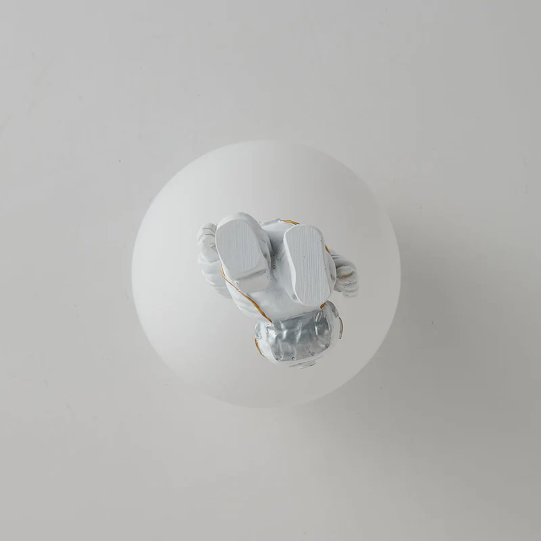 Trendy Moon/Astronaut Kids Room LED Ceiling Lamp - CosmoGlow