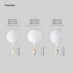 Trendy Moon/Astronaut Kids Room LED Ceiling Lamp - CosmoGlow
