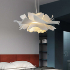 Design Pendant Lamp Flower White Metal - Sophia