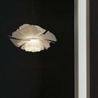 Design Pendant Lamp Flower White Metal - Sophia