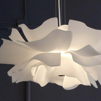 Design Pendant Lamp Flower White Metal - Sophia