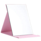 Compact makeup mirror with stand