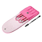 Precision Tweezers Set – 6-piece Eyebrow Kit with Travel Case