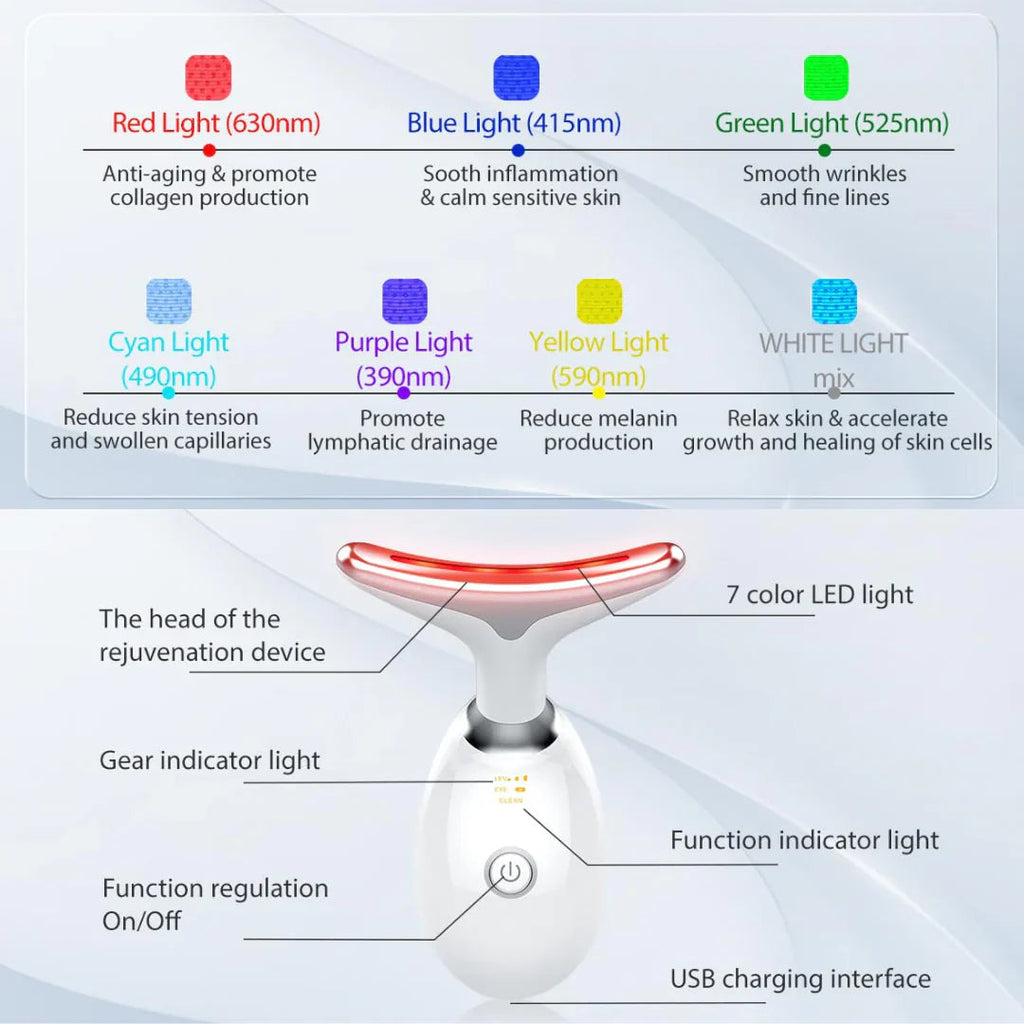 RadiantGlow 7-Color LED Face Mask
