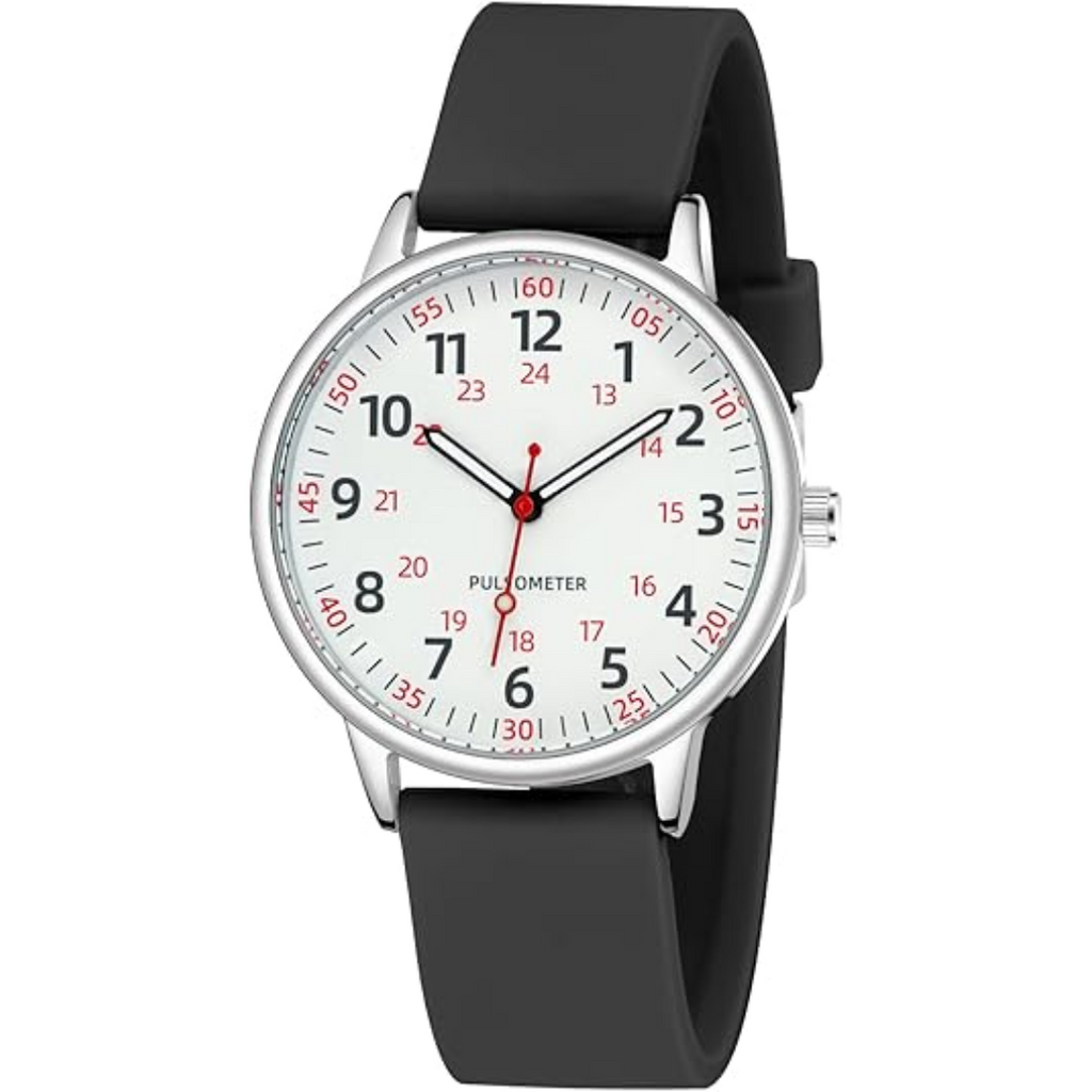 Stylish Women’s Clip-On Watch – Waterproof Silicone Fob Watch in Elegant Colours