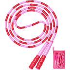 Adjustable bead skipping rope for cardio & endurance training
