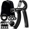 Adjustable hand amplifier for targeted grip strength training