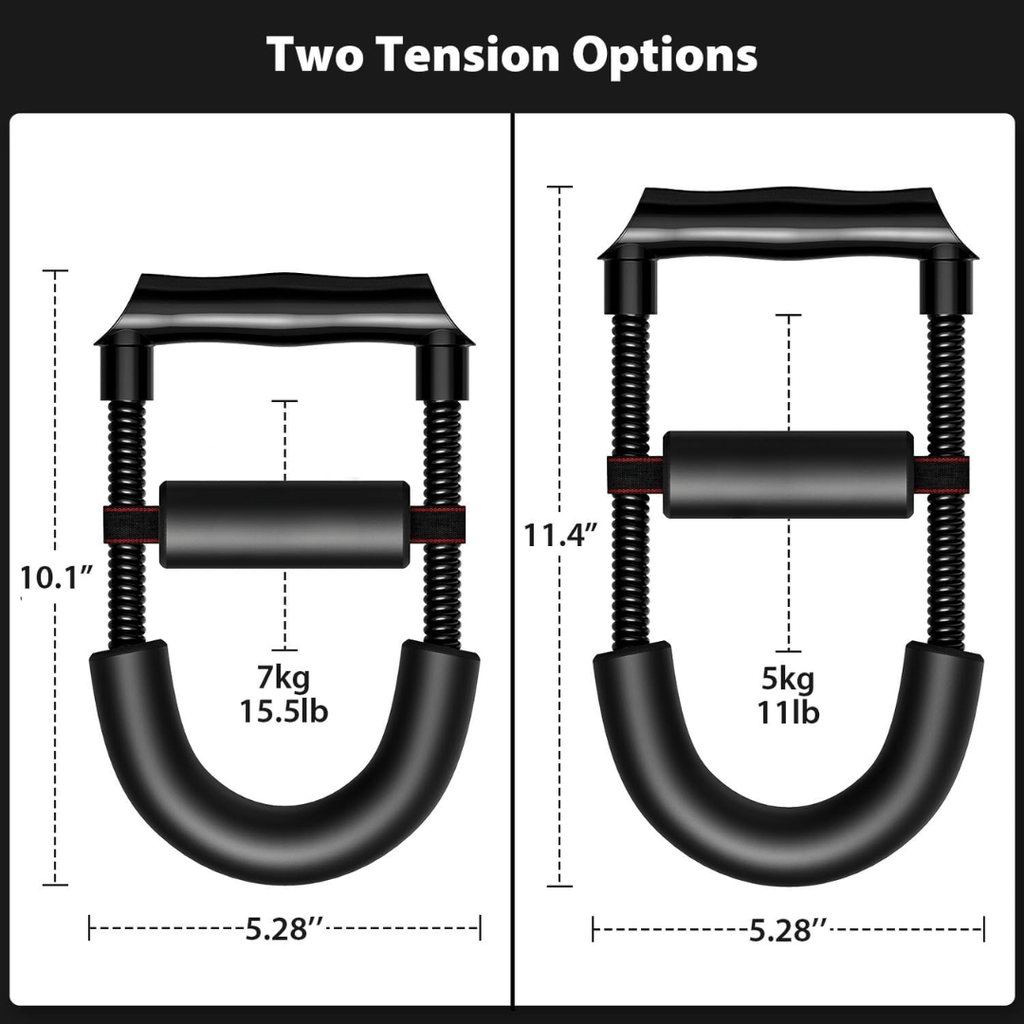 Adjustable grip trainer for strengthening the hand & forearm