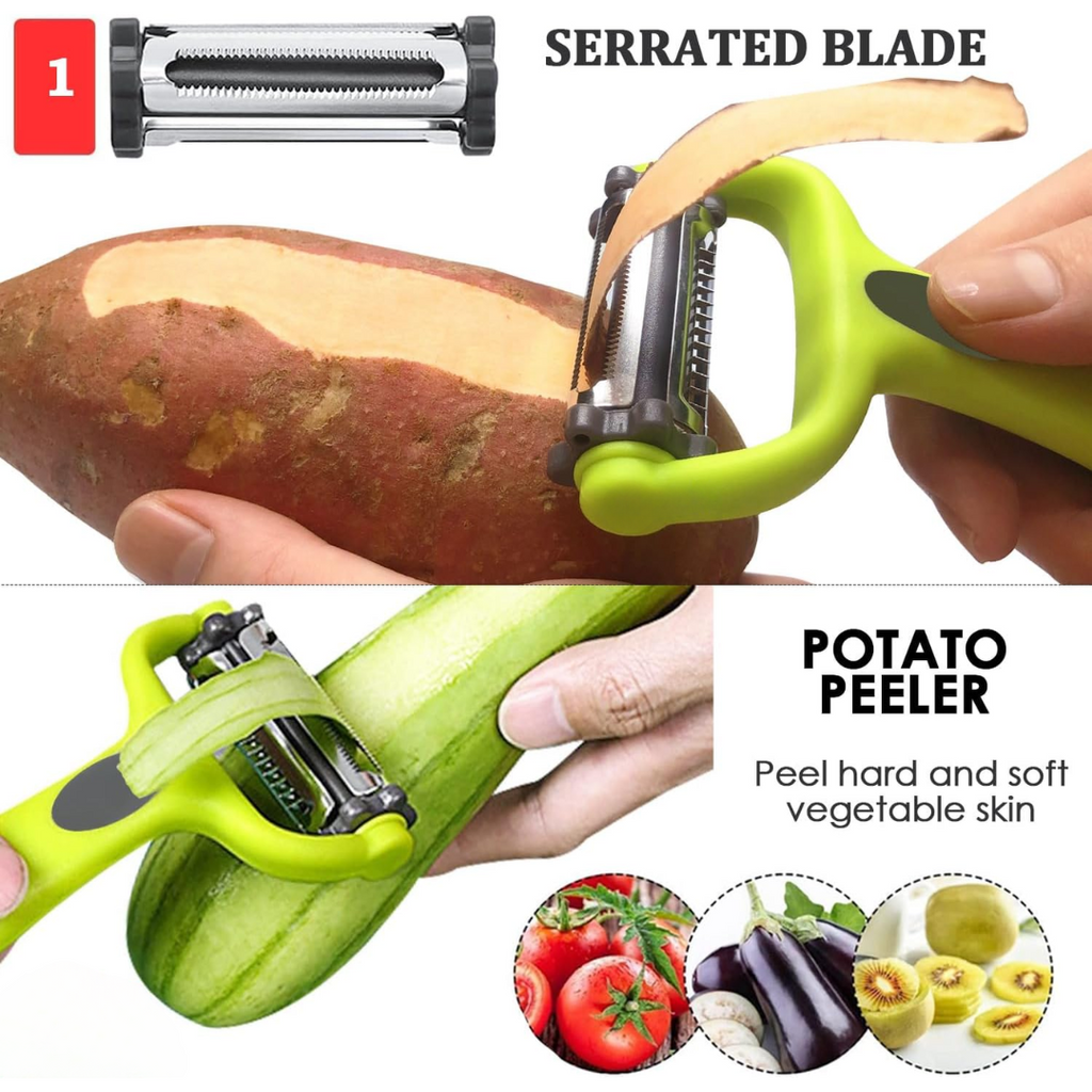 VeggieMaster - 3-in-1 Julienne Schiller voor Groenten