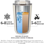 Milk White Insulating Travel Mug – Stainless Steel Thermos Bottle