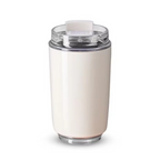 Milk White Insulating Travel Mug – Stainless Steel Thermos Bottle