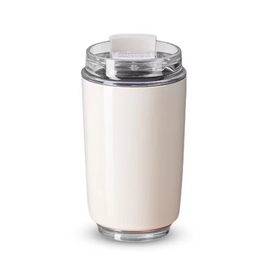 Milk White Insulating Travel Mug – Stainless Steel Thermos Bottle