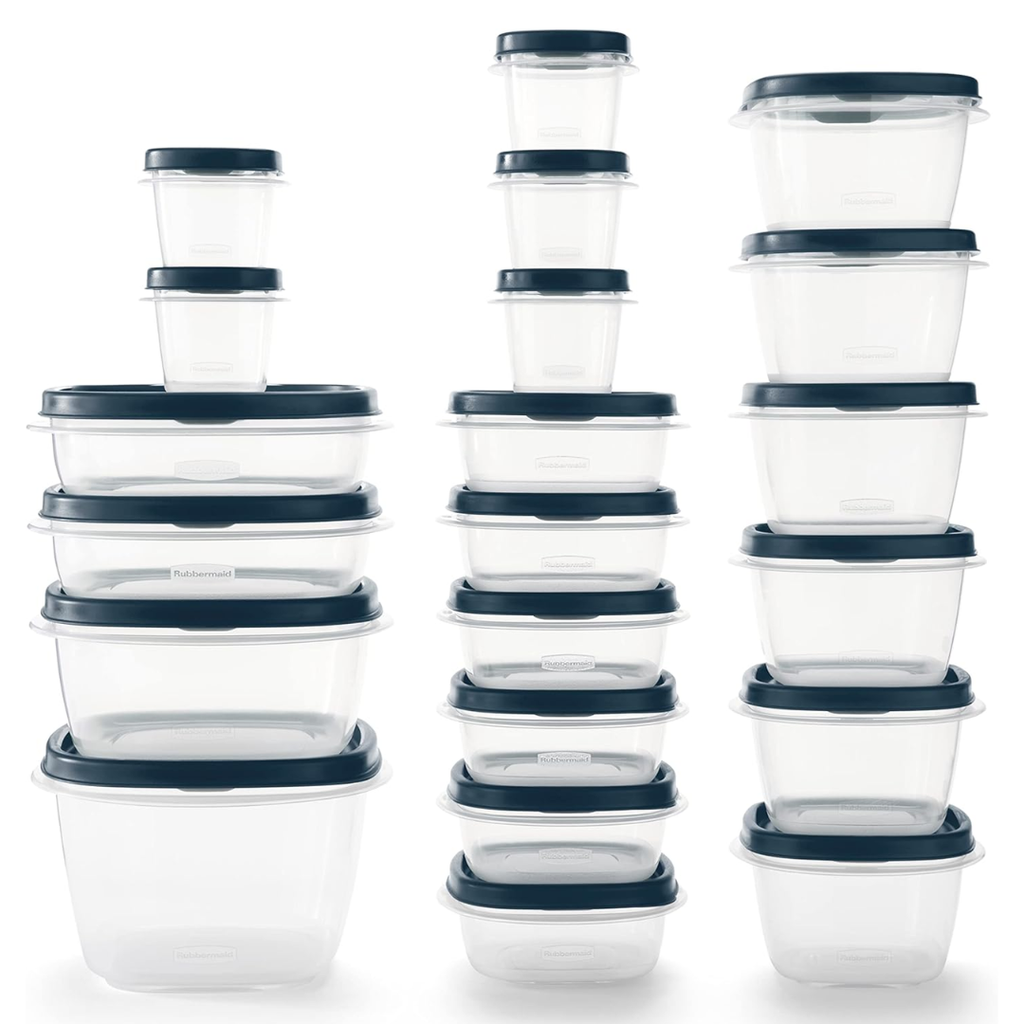 Stackable storage boxes for freshness, organization & space-saving kitchen