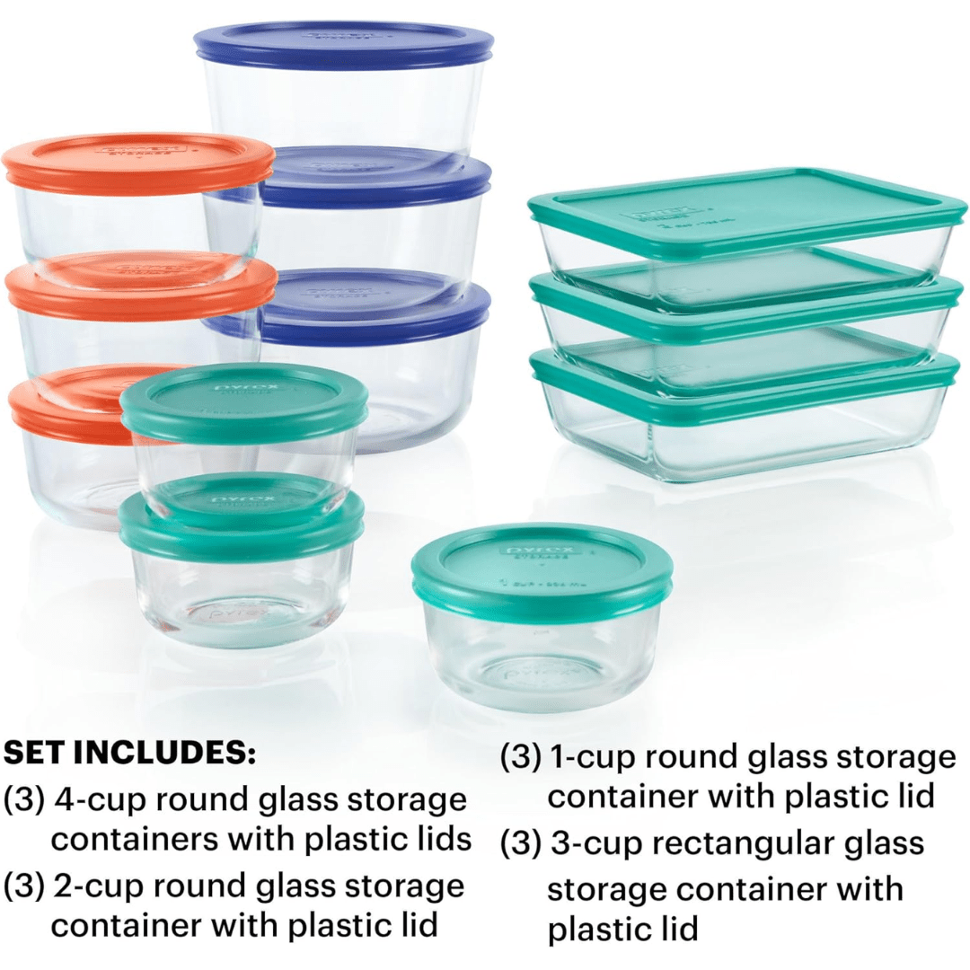 Piece Food Storage Set - BPA-free, airtight for fresh food and efficient organisation