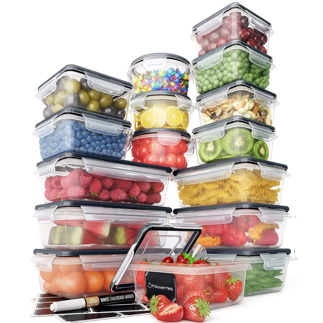 BPA-free, airtight & stackable