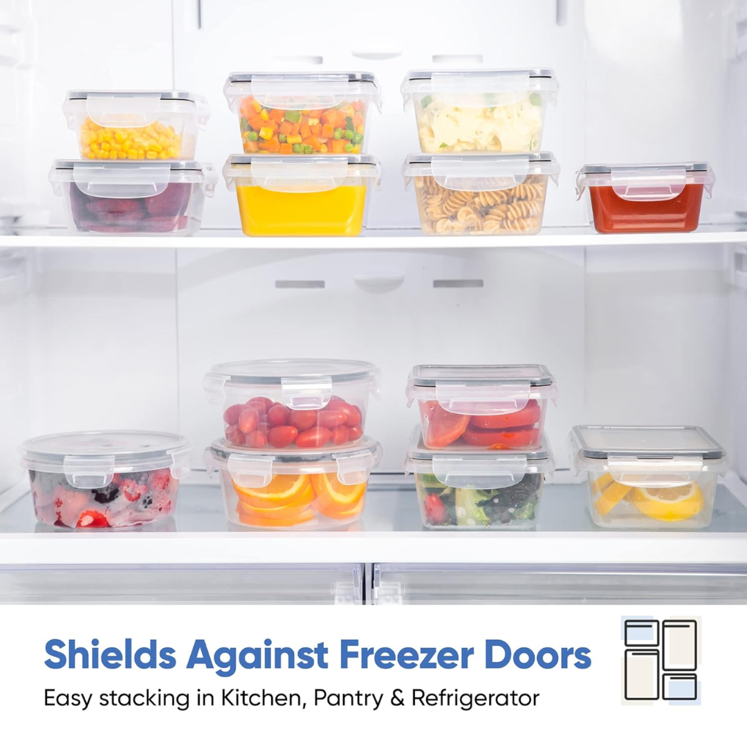 BPA-free, airtight & stackable