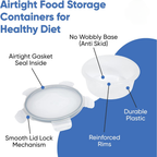 BPA-free, airtight & stackable
