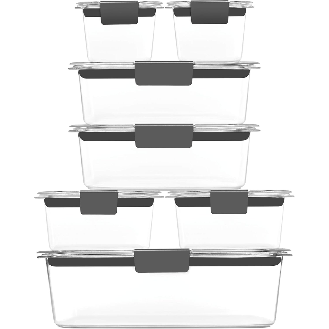 7 stackable storage boxes for freshness & organization