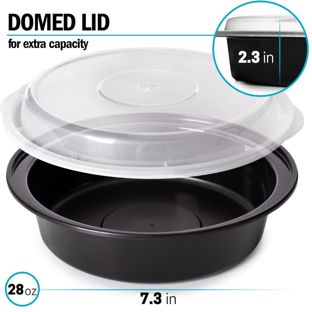 MealPrepPro – Duurzame Ronde Plastic Opslagdozen