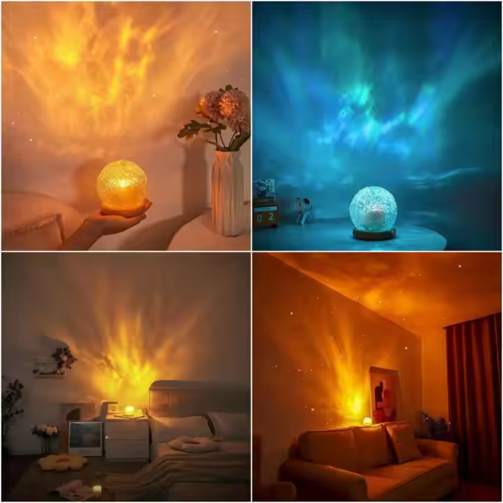 Unique Wave Effect Table Lamp for Relaxation