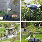 Friendly Solar Bird Fountain - Create a peaceful oasis in your garden