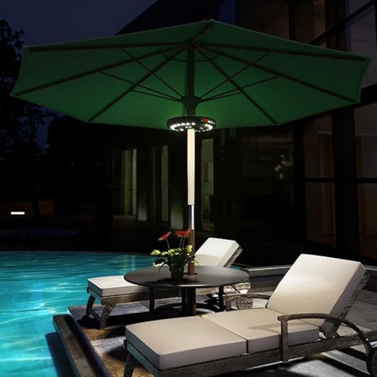 LumoClip LED Shade Light with Battery | 3 Brightness Levels & 360° Light | USB Charging | For Balcony, Garden & Camping