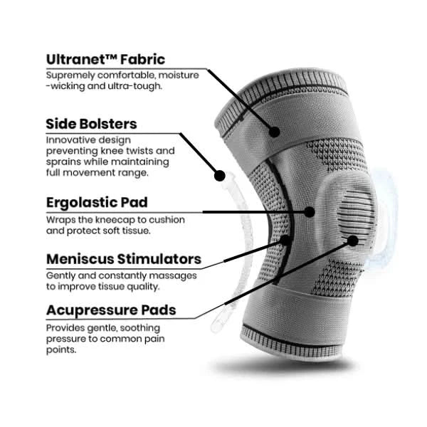 Knee support with silicone core for stability & freedom from pain | Ideal for arthritis, sport & everyday life