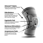 Knee support with silicone core for stability & freedom from pain | Ideal for arthritis, sport & everyday life