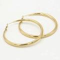 Elegant Gold Hoop Earrings (60 mm) | Luxury Accessory for a Stylish Look