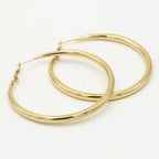 Elegant Gold Hoop Earrings (60 mm) | Luxury Accessory for a Stylish Look