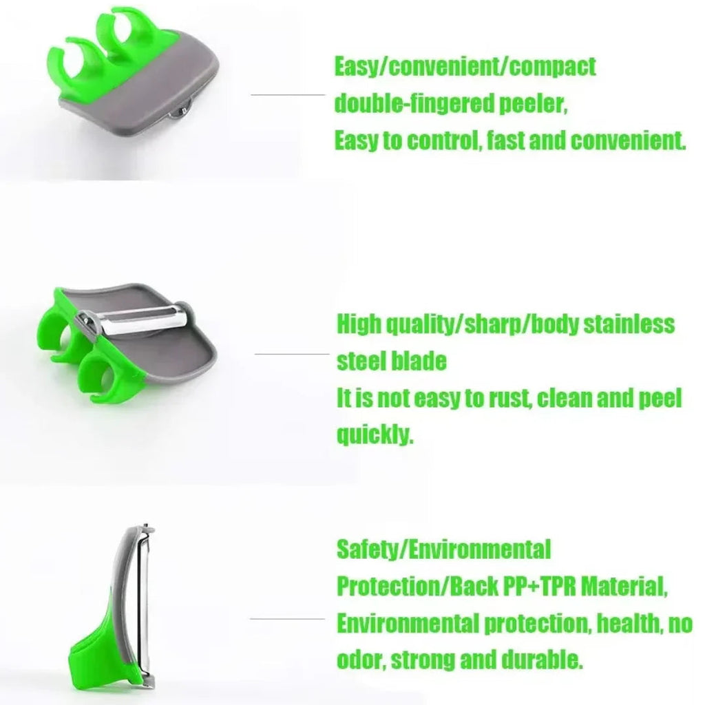 4-piece finger vegetable peeler set
