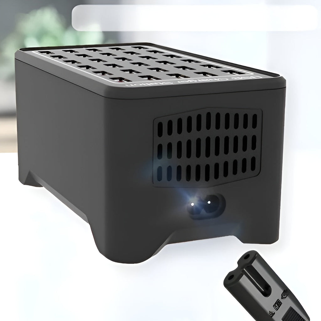 Voltura Multi-USB Charging Station | 30 Ports | Fast Charging & Surge Protection | Compact & Durable
