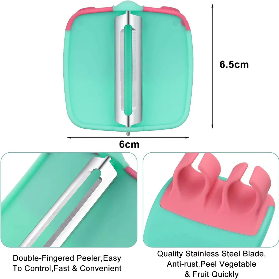 4-piece finger vegetable peeler set