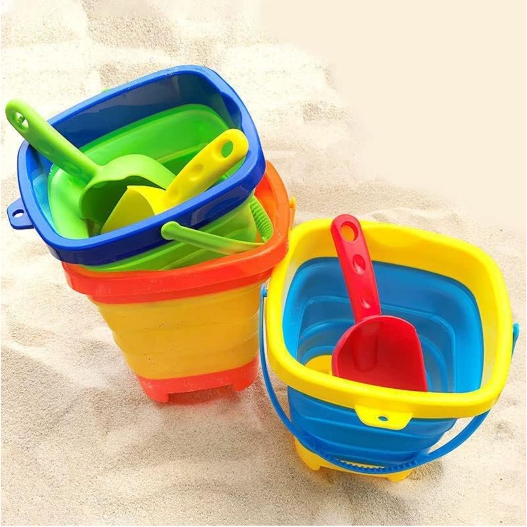 Foldable Holiday Fun – Foldable Bucket for Children with Carrying Handle
