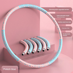 Detachable Stainless Steel Weighted Fitness Hoop for Full Body Exercise